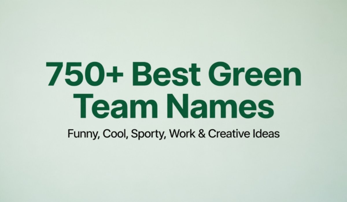 Green Team Names
