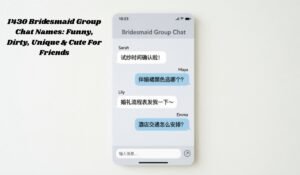 Bridesmaid Group Chat Names