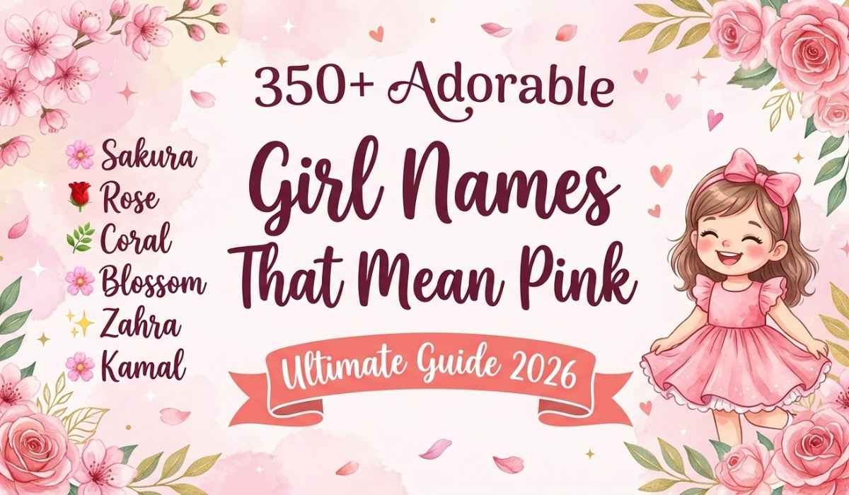 Girl Names That Mean Pink